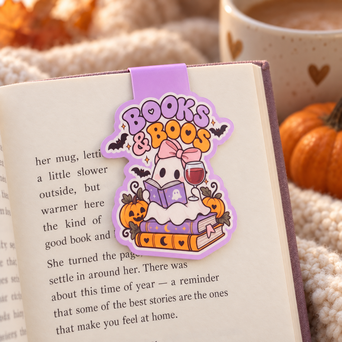 Books and Boos Magnetic Bookmark