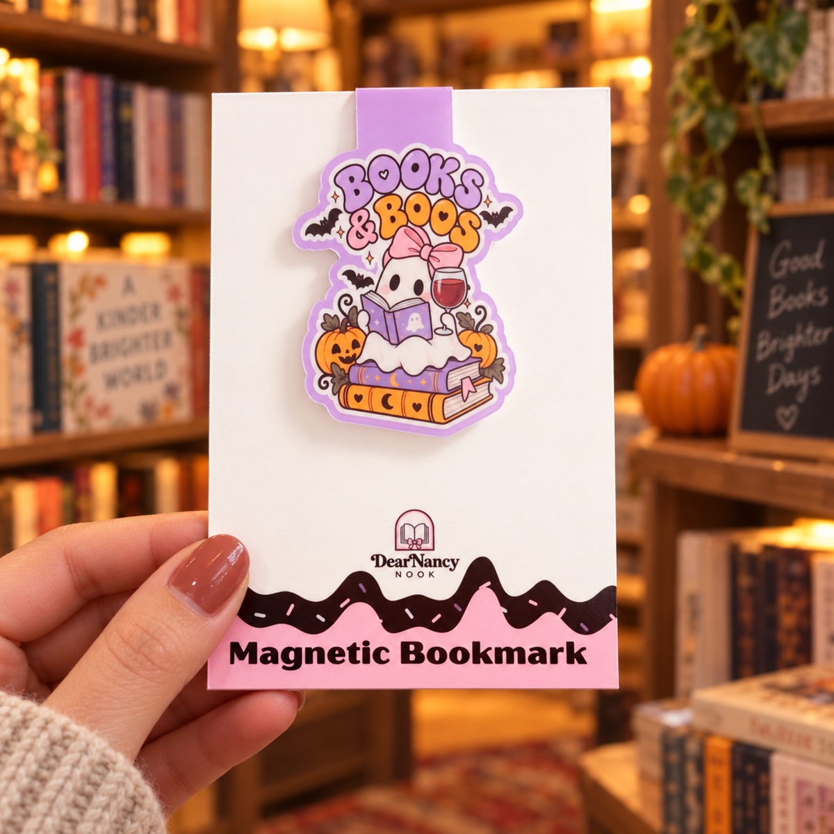 Books and Boos Magnetic Bookmark