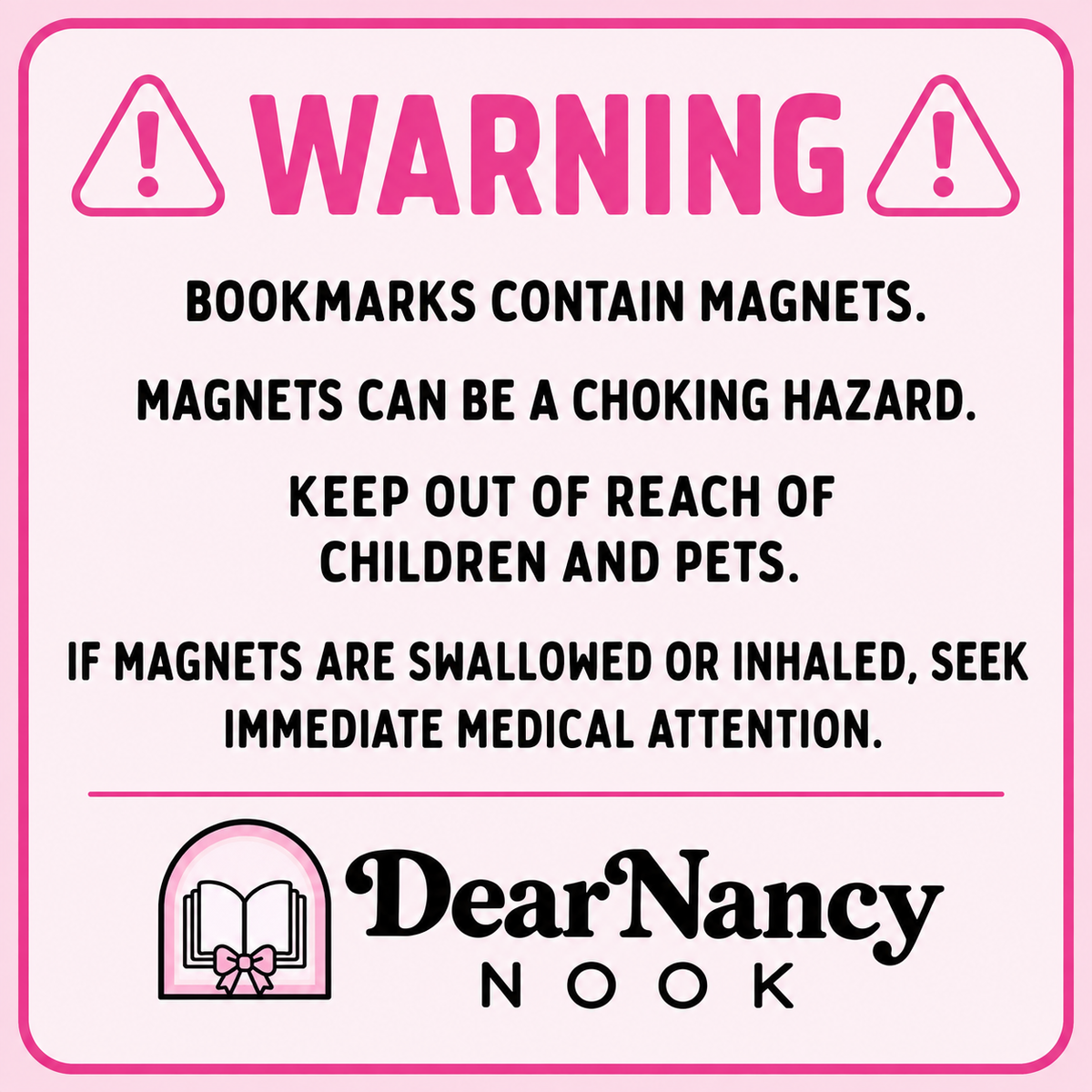 Books and Boos Magnetic Bookmark