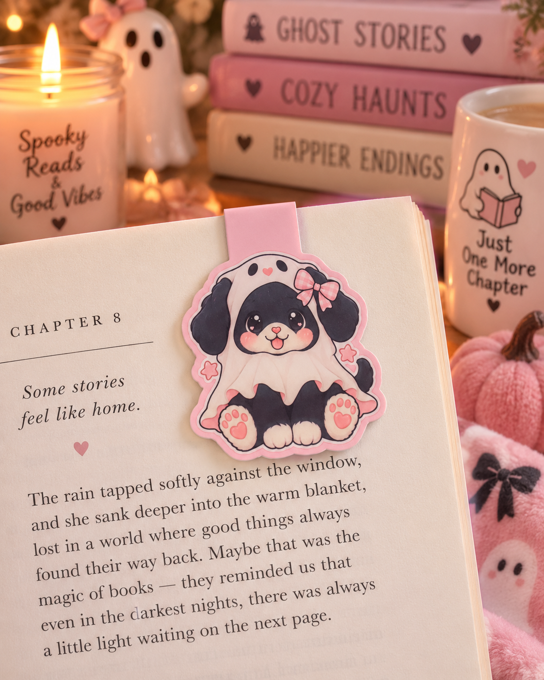 Ghost Puppy Magnetic Bookmark