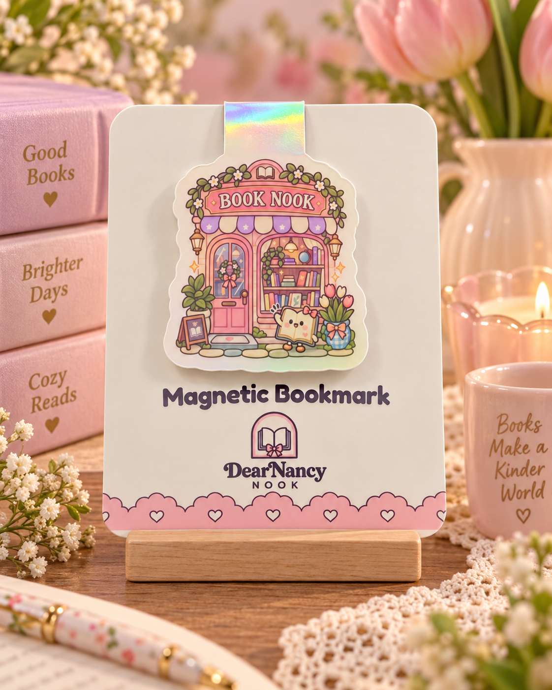 Book Nook Magnetic Bookmark