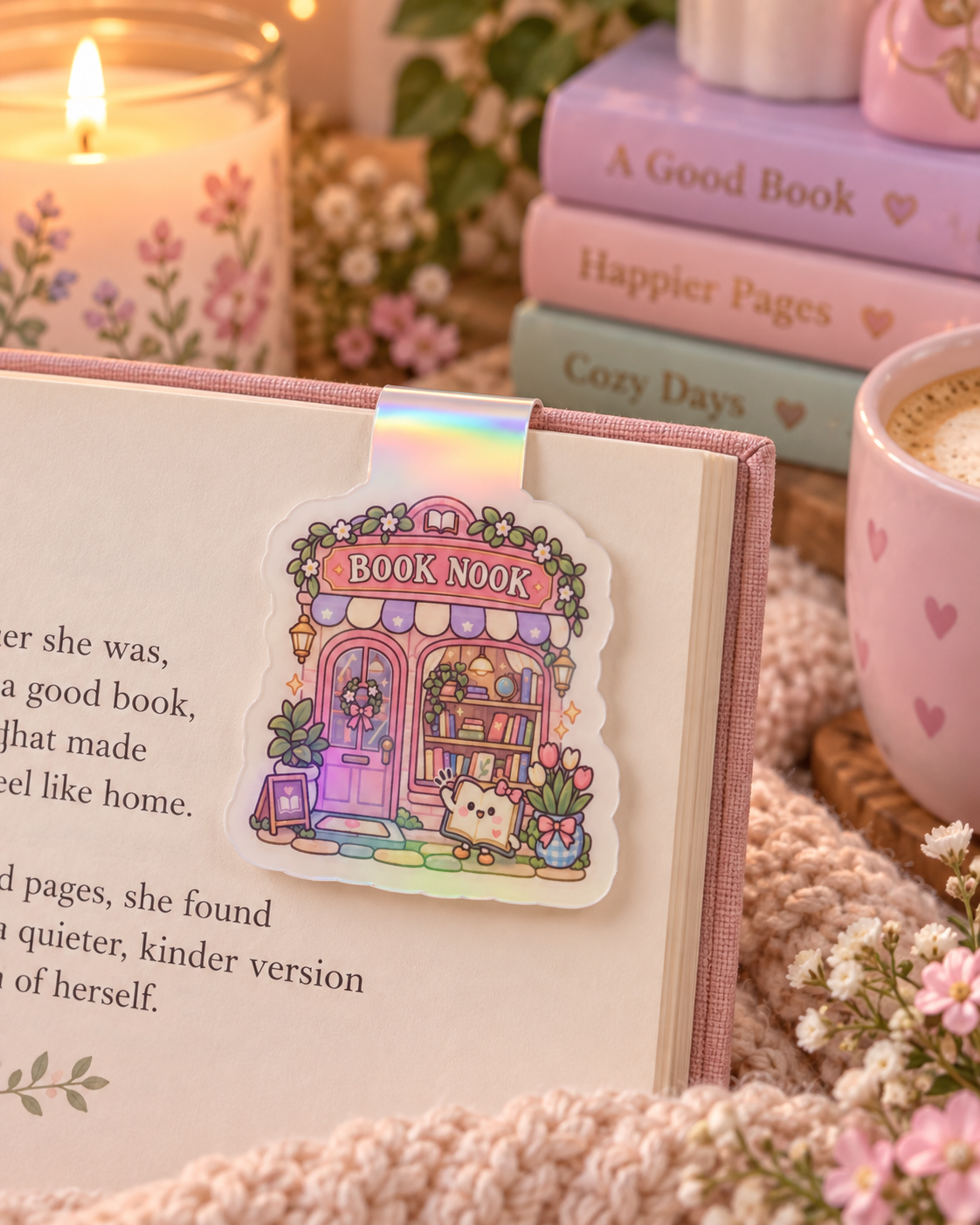 Book Nook Magnetic Bookmark
