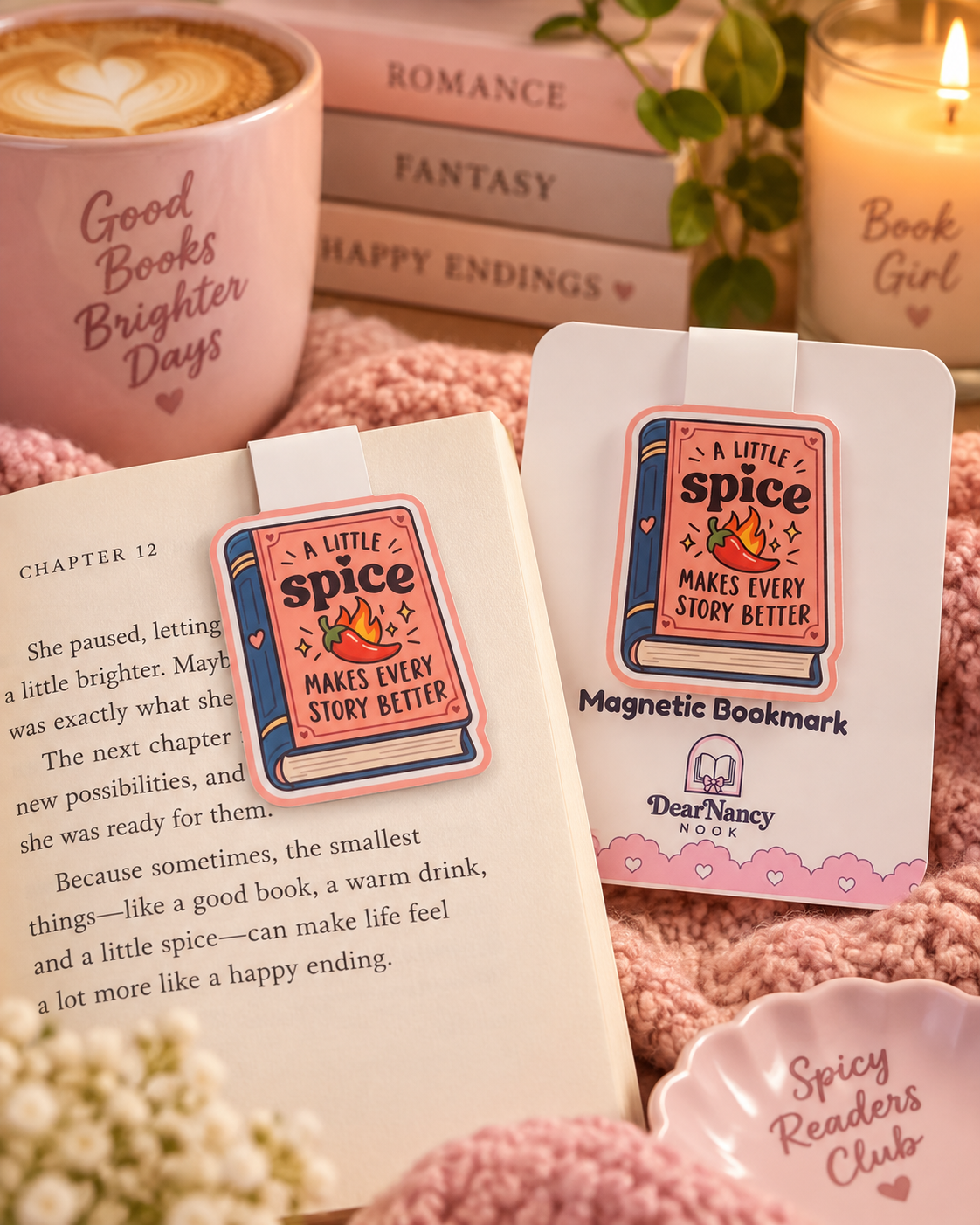 A Little Spice Magnetic Bookmark