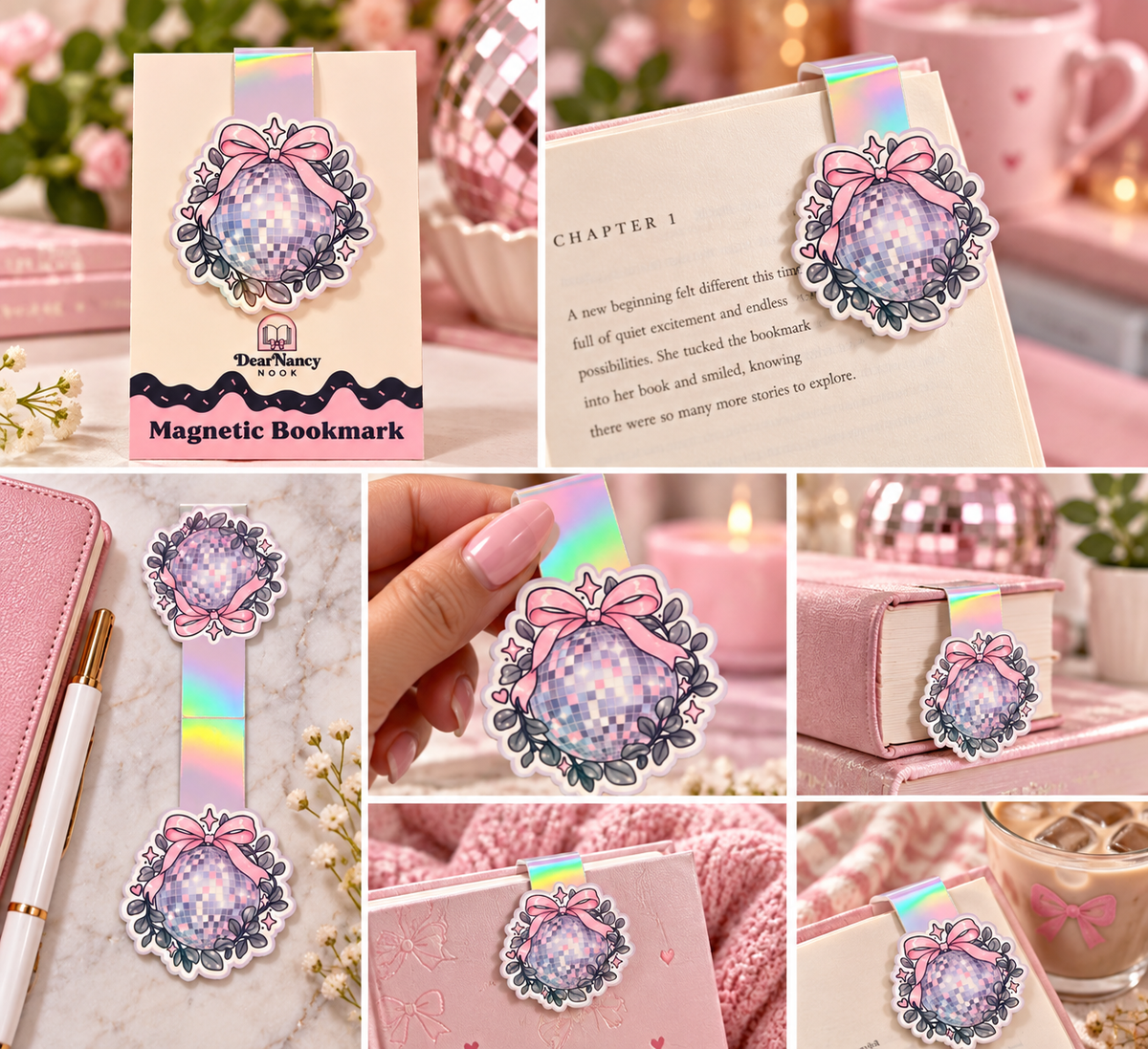 The Disco Bow Magnetic Bookmark