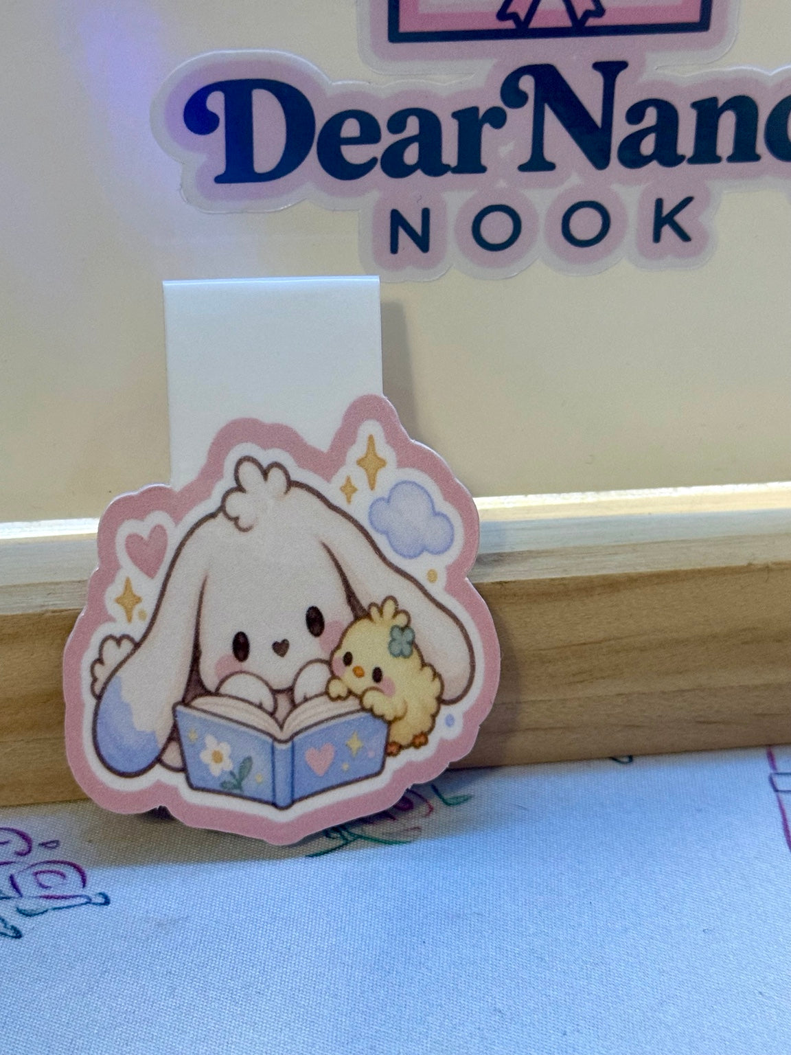 Mallow & Pip Reading Together Magnetic Bookmark product photo