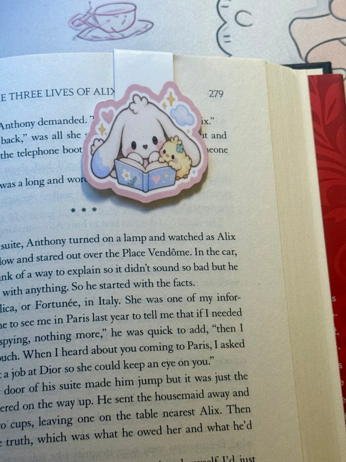 Mallow & Pip Reading Together Magnetic Bookmark product photo