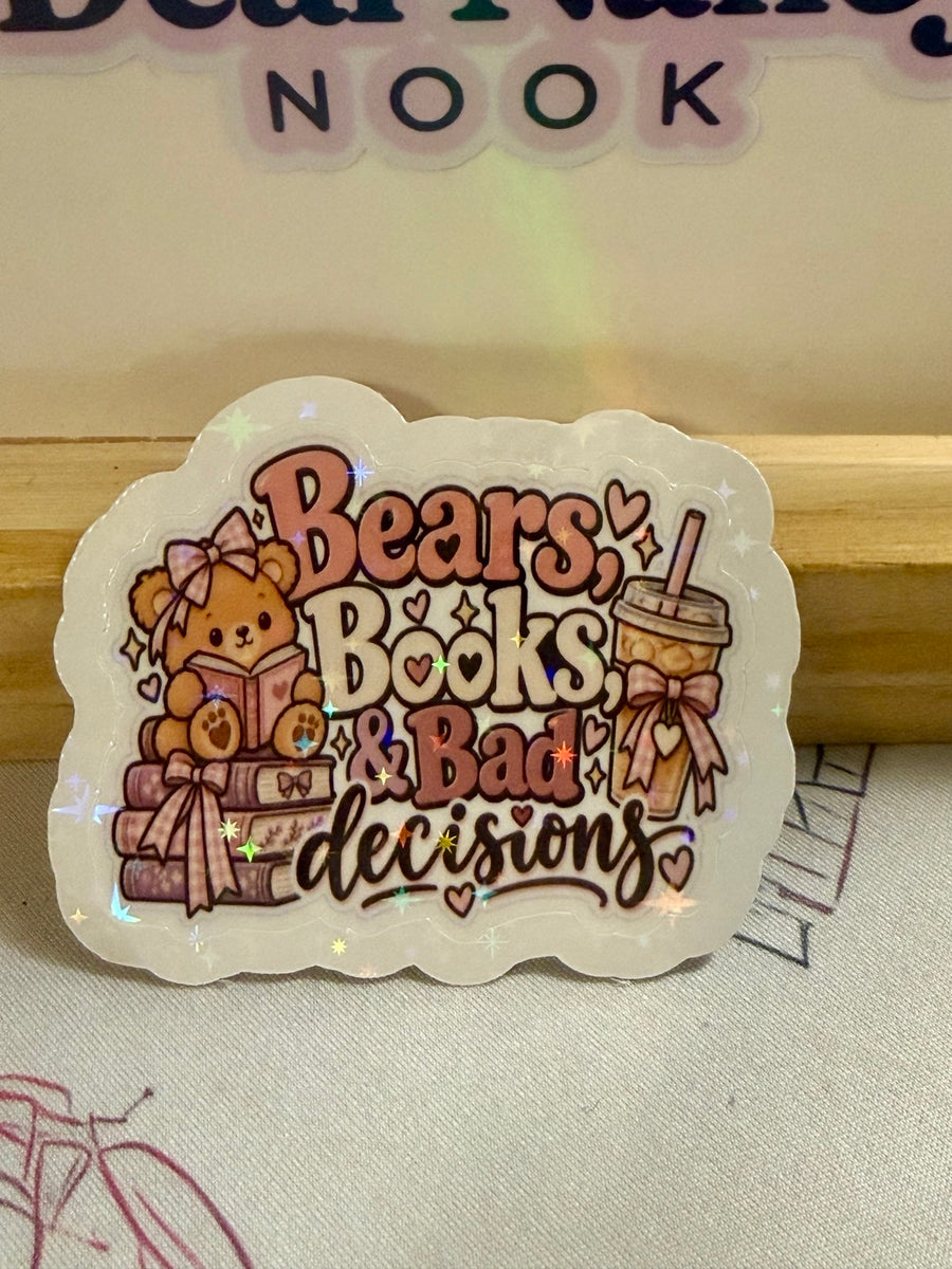 Baddies Don't Gatekeep star holographic waterproof die-cut sticker
