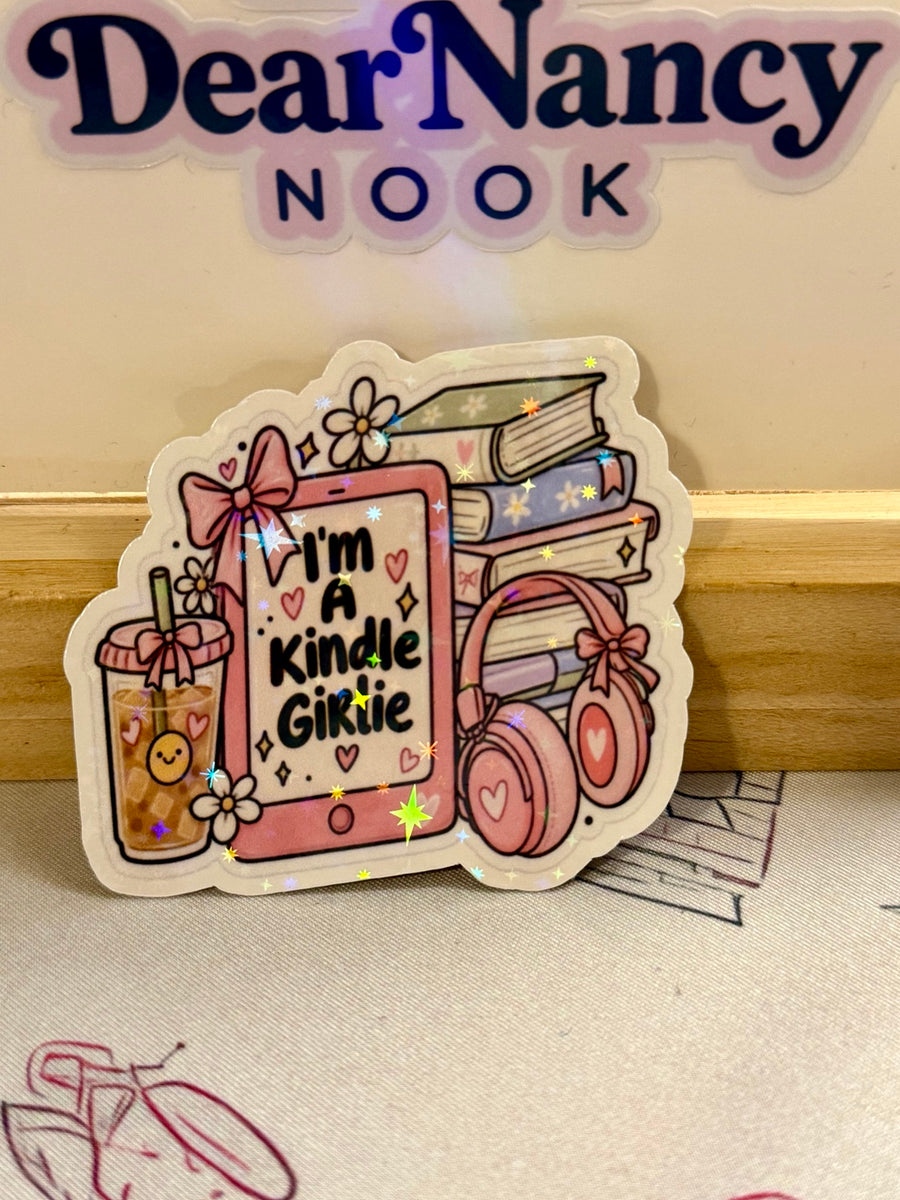 I'm a Kindle Girlie Sticker