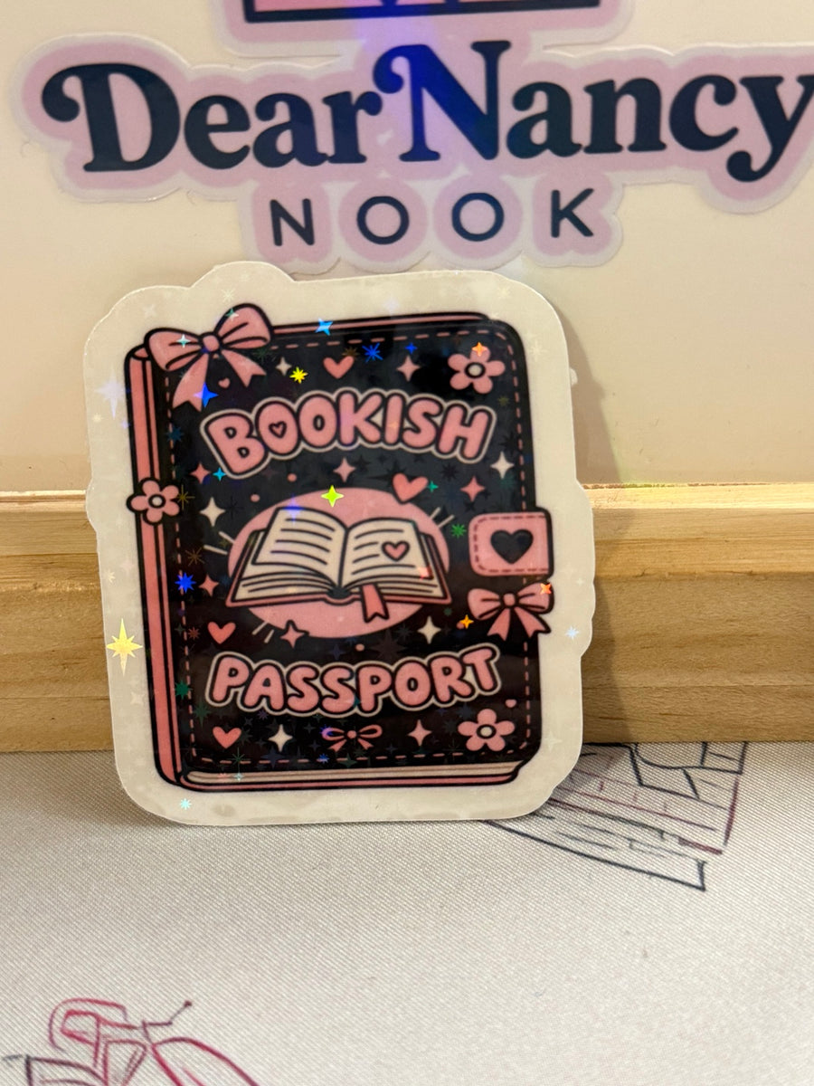 Bookish Passport Sticker