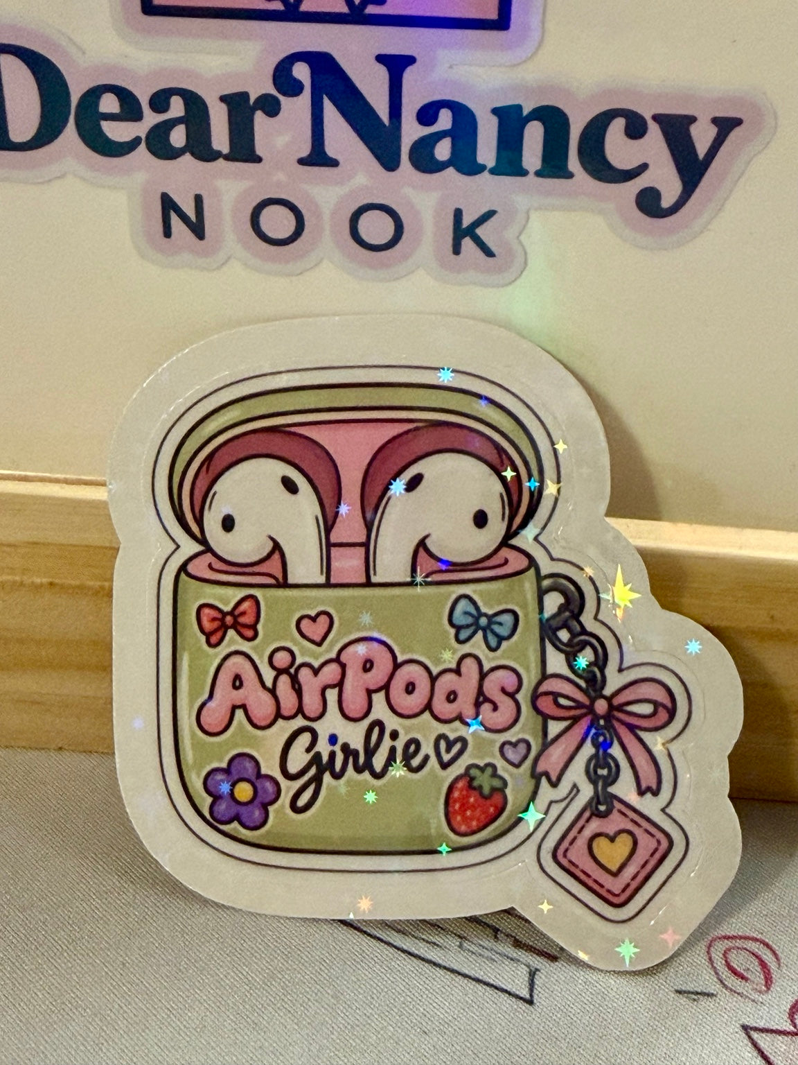 AirPods Girlie star holographic sticker