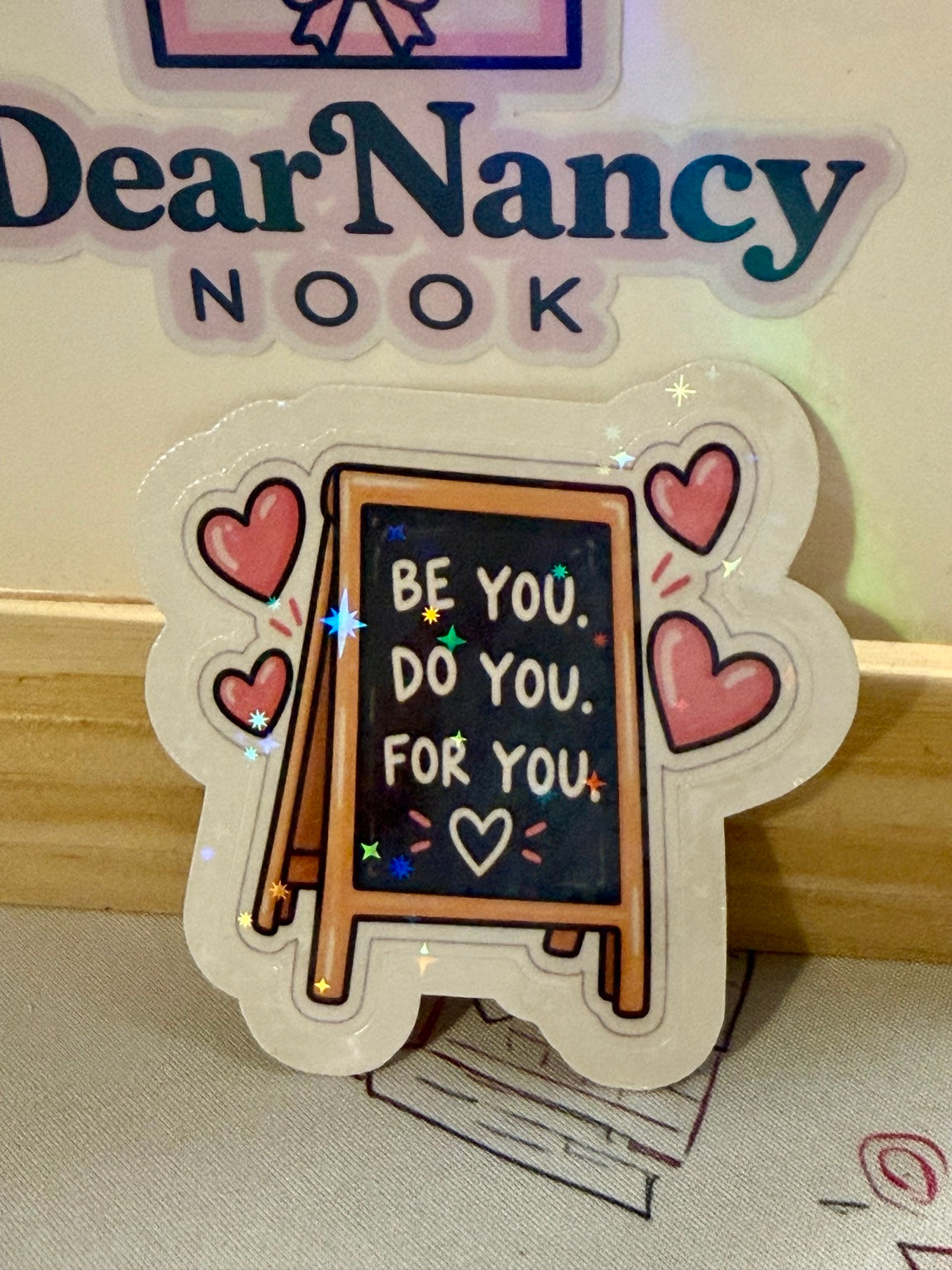Be You Do You For You star holographic sticker